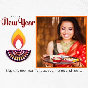 New Year Wishes Templates Instagram flyer