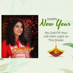 New Year Wishes Templates ad template