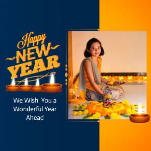 New Year Wishes Templates greeting image