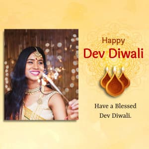 Dev Diwali Wishes Template Instagram flyer