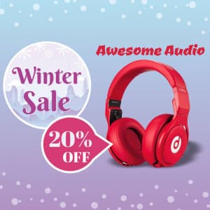 Winter Sale ad template