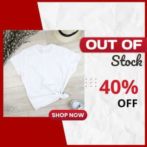 Out Of Stock advertisement template