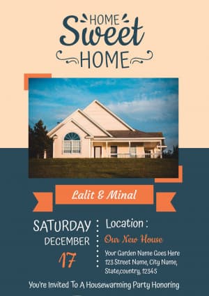 Home Inauguration (Invitation) Instagram flyer