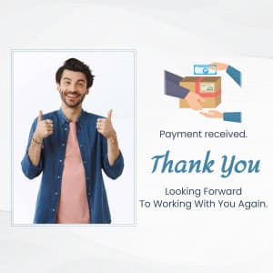 Payment Thanks creative template