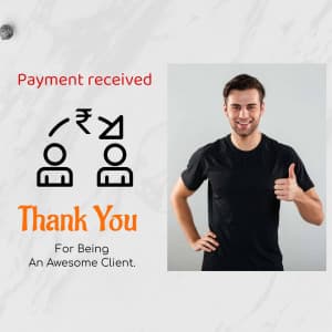 Payment Thanks Facebook Poster