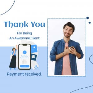 Payment Thanks poster