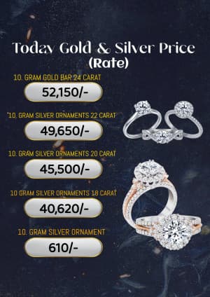 Gold Rate (Poster) Instagram flyer