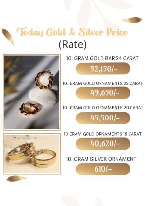 Gold Rate (Poster) advertisement template