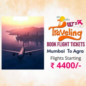 Ticket Booking Facebook Poster