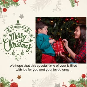 Christmas Wishes ad template