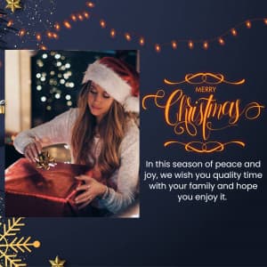 Christmas Wishes Social Media poster