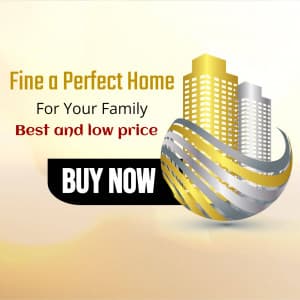 Buy Flat and Home ad template