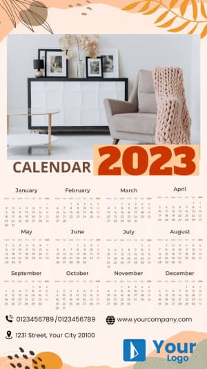 Calendar 2023 (Story) marketing flyer