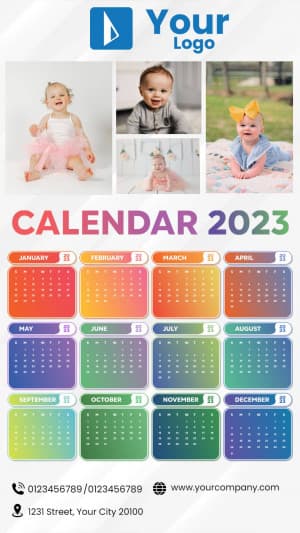 Calendar 2023 (Story) template