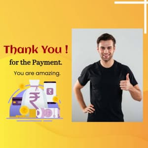 Payment Thanks marketing flyer