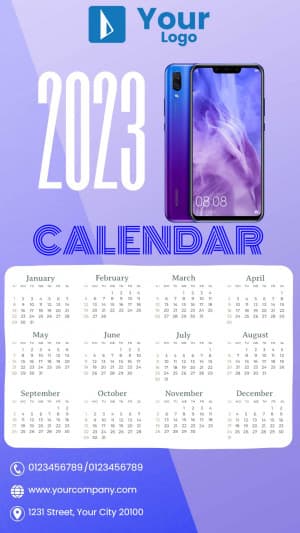 Calendar 2023 (Story) Instagram banner