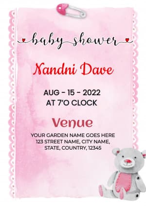 Baby Shower flyer