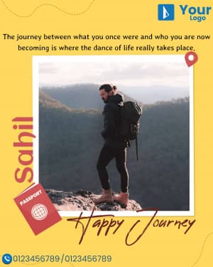 Happy Journey poster Maker