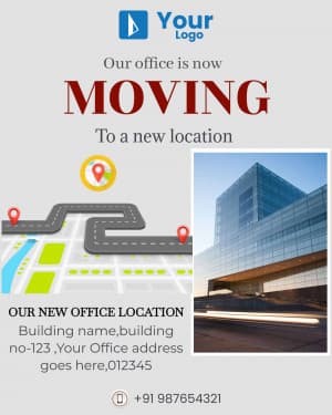 Office Shifting Facebook Poster