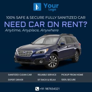 Car Rental facebook ad banner