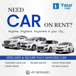 Car Rental Facebook Poster