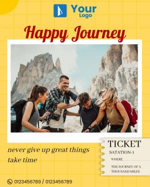 Happy Journey Instagram flyer