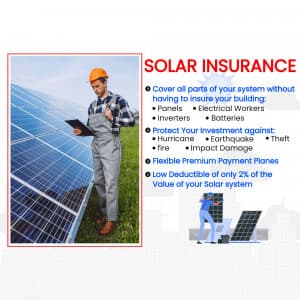 Solar Insurance creative template