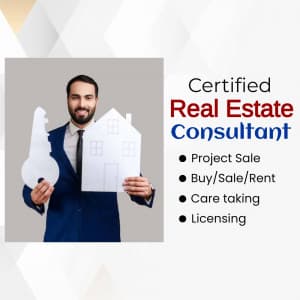 Real Estate Consultant marketing poster