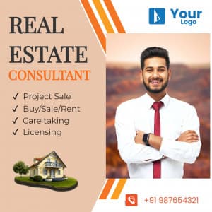 Real Estate Consultant poster Maker