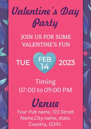 Valentine's Day Invitation flyer