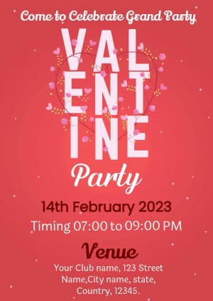 Valentine's Day Invitation Instagram banner