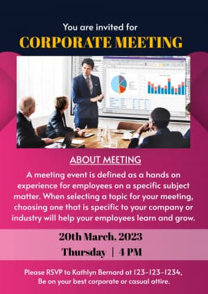 Meeting Social Media poster