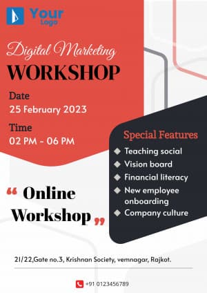 Workshop Invitation Social Media poster