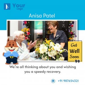 Get Well Soon marketing flyer