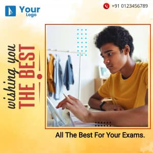 Student Exam Wishes facebook ad banner