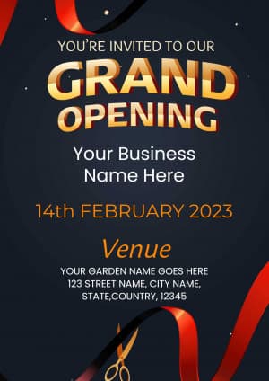 Grand Opening  (Invitation) template