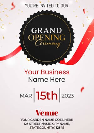 Grand Opening  (Invitation) flyer