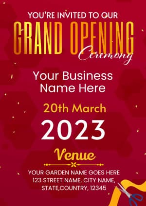 Grand Opening  (Invitation) banner