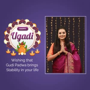 Gudi Padwa And Ugadi Wishes creative template