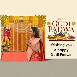 Gudi Padwa And Ugadi Wishes ad template