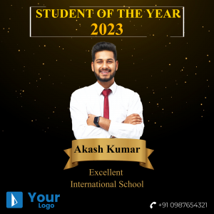 Student Of The Year Facebook Poster