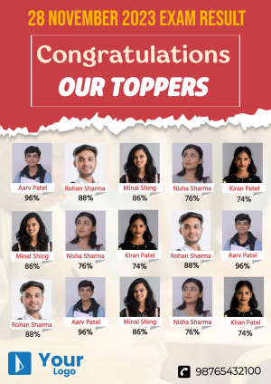 Our Toppers (A4) ad template