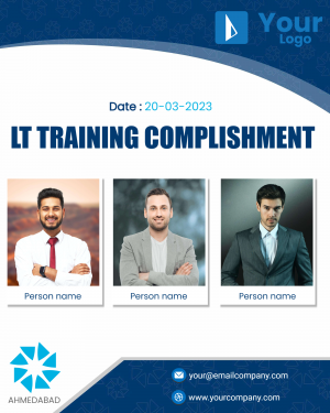 LT training Complishment poster