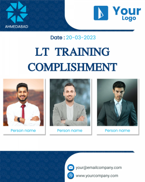 LT training Complishment custom template