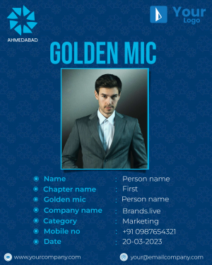 Golden Mic custom template