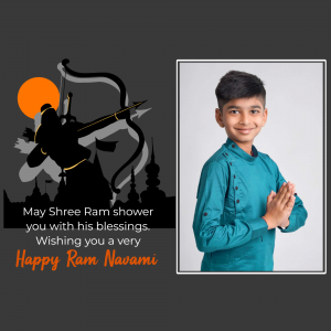 Ram Navami Wishes advertisement template