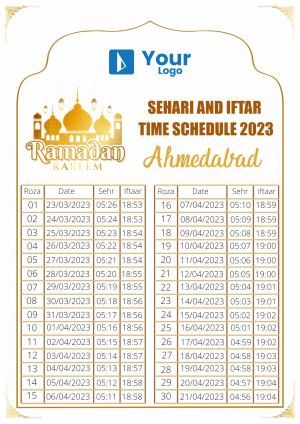 Ramadan Calender marketing poster