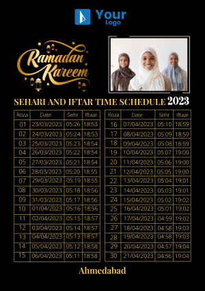 Ramadan Calender Social Media poster