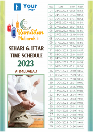 Ramadan Calender Facebook Poster