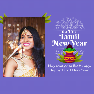 Tamil New Year Wishes creative template